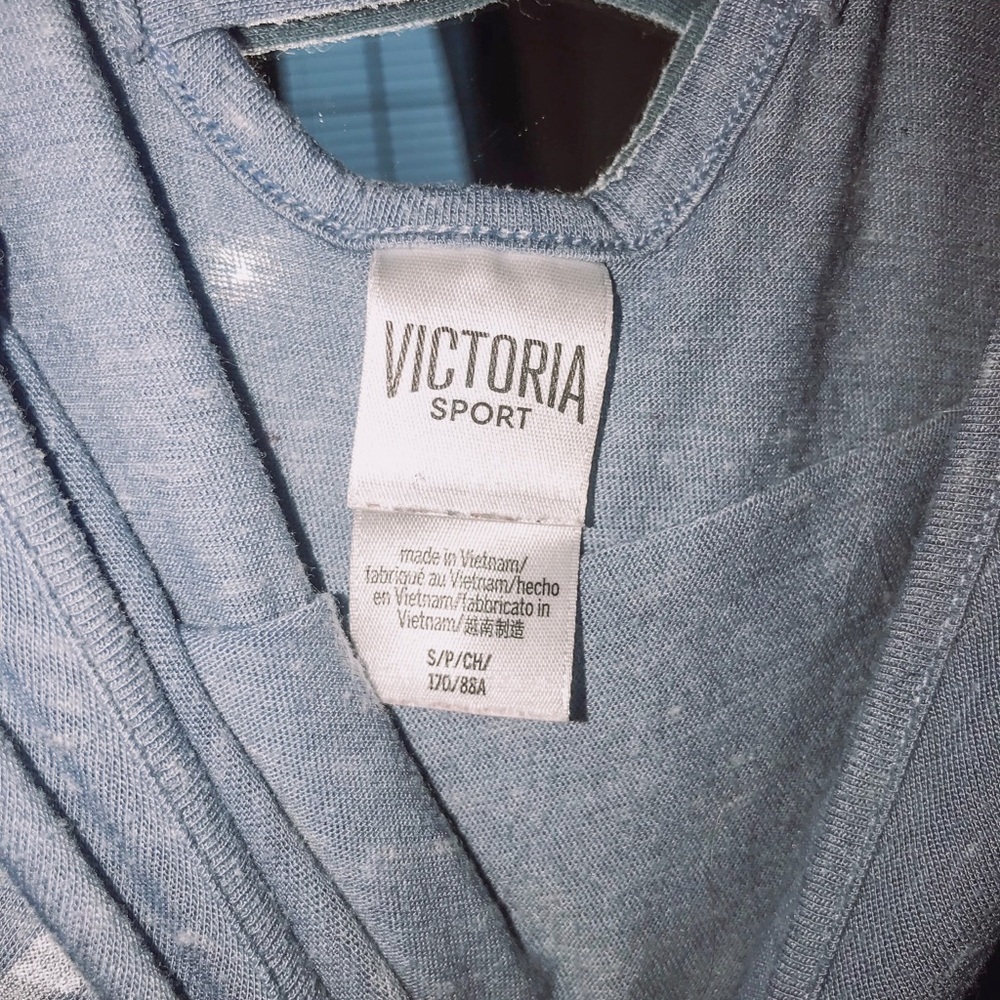 Victoria’s Secret Blue Athletic Cross Back Tank Sm - Picture 3 of 3